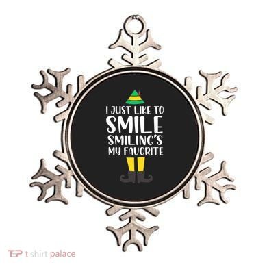 Smiling Is My Favorite Christmas Elf Buddy Ornament