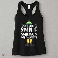 Smiling Is My Favorite Christmas Elf Buddy Women's Tank Top thumb 3