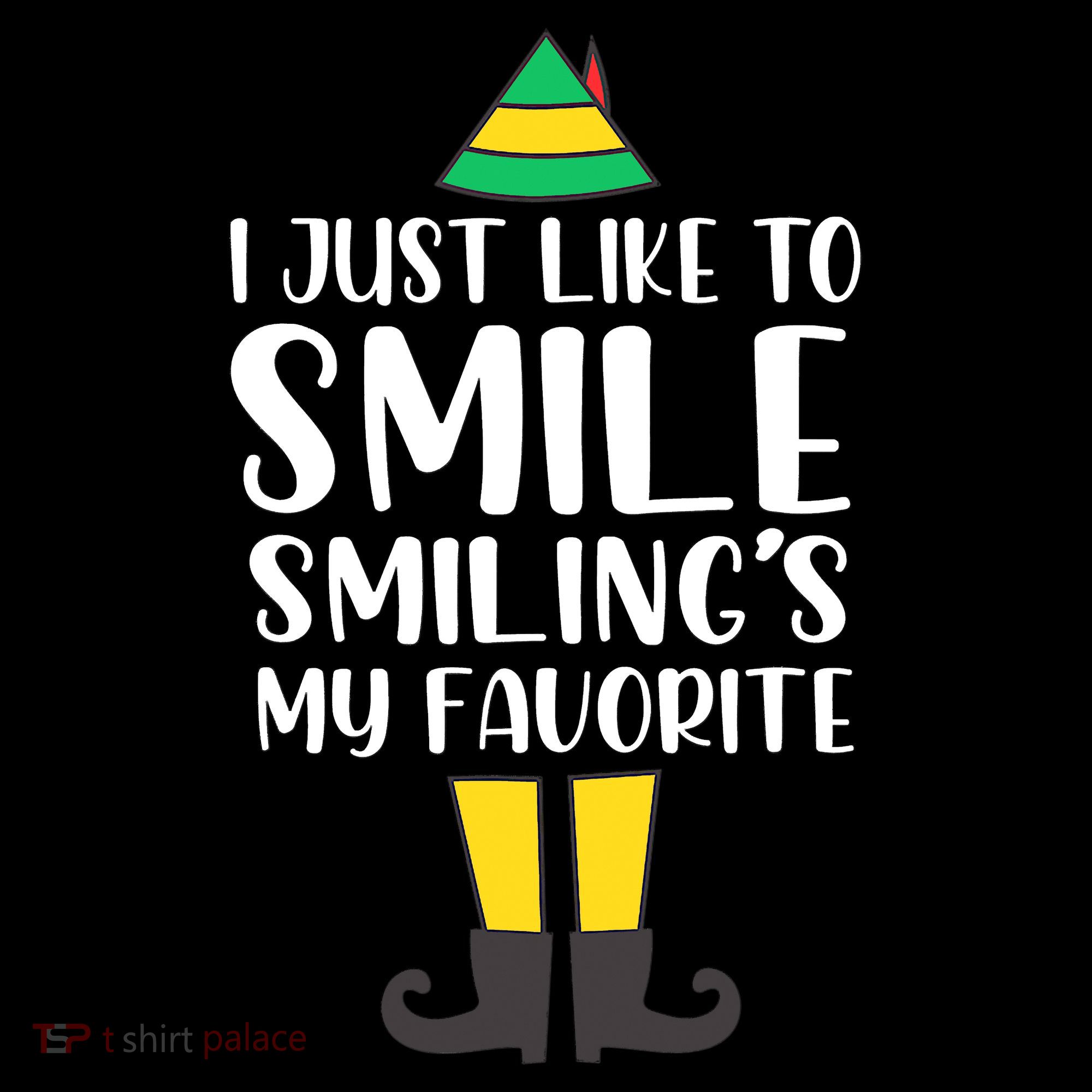 Smiling Is My Favorite Christmas Elf Buddy Women's Tank Top