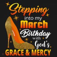 Stepping Into My March Birthday With God's Grace And Mercy Visor thumb 3