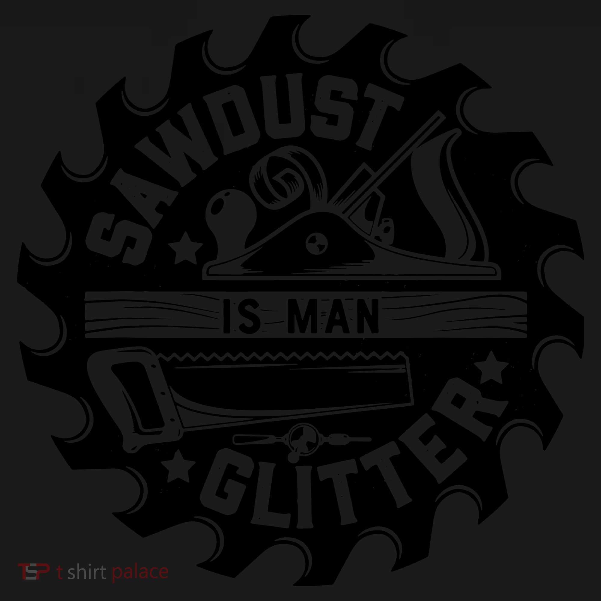 Sawdust Is Man Glitter Woodworking Dad Father Gift Tank Top