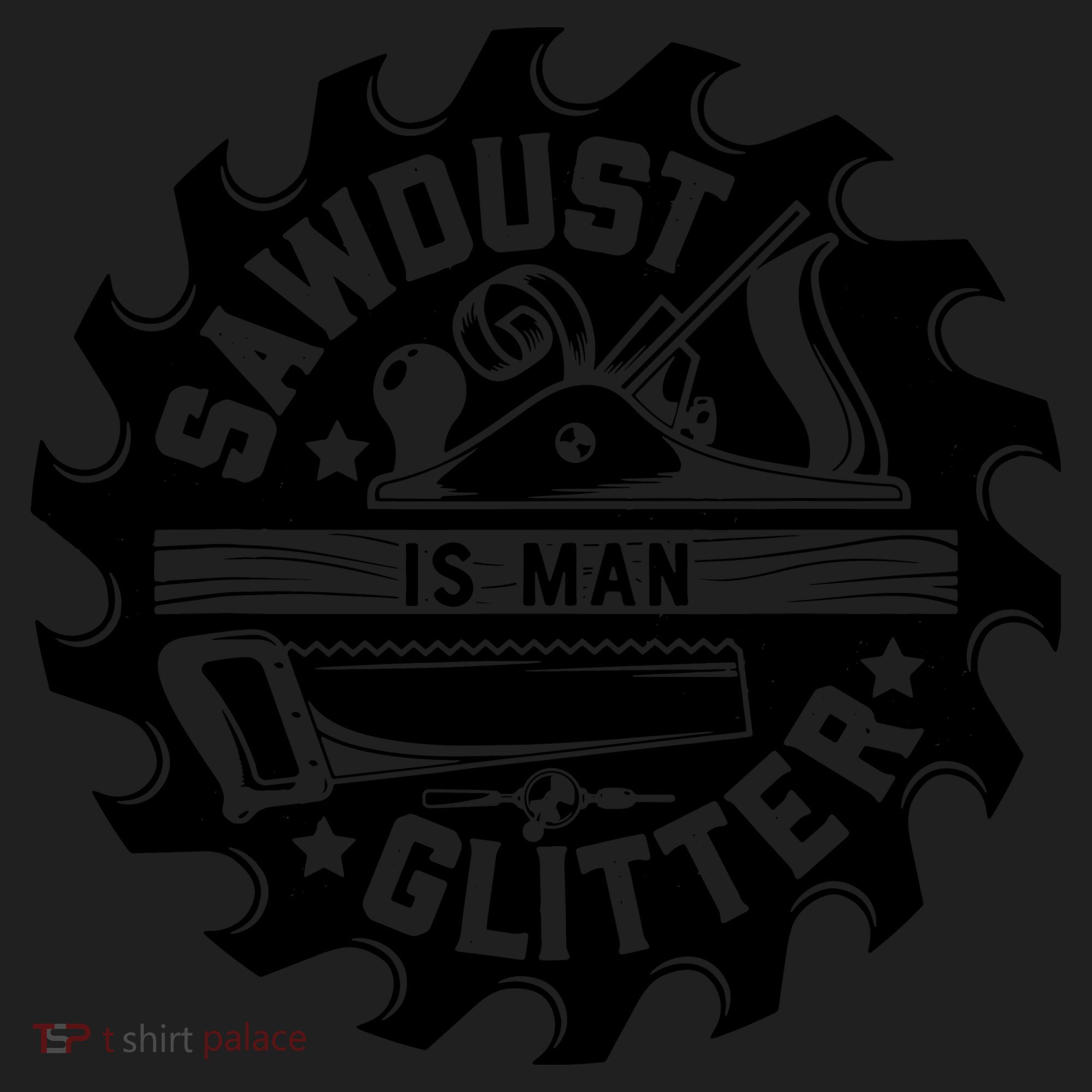 Sawdust Is Man Glitter Woodworking Dad Father Gift Golf Towel