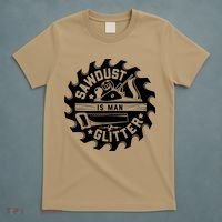 Sawdust Is Man Glitter Woodworking Dad Father Gift T-Shirt thumb 5