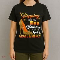 Stepping Into My May Birthday With God's Grace And Mercy T-Shirt thumb 4