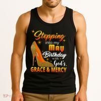 Stepping Into My May Birthday With God's Grace And Mercy Tank Top thumb 3
