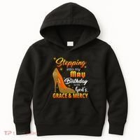 Stepping Into My May Birthday With God's Grace And Mercy Kids Hoodie thumb 0