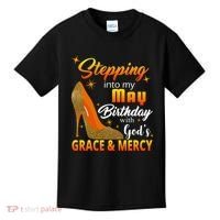 Stepping Into My May Birthday With God's Grace And Mercy Kids T-Shirt thumb 0