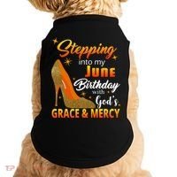 Stepping Into My June Birthday With God's Grace And Mercy Doggie Tank thumb 0
