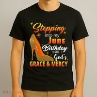 Stepping Into My June Birthday With God's Grace And Mercy T-Shirt thumb 3