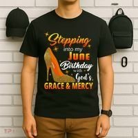 Stepping Into My June Birthday With God's Grace And Mercy T-Shirt thumb 6