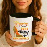 Stepping Into My June Birthday With God's Grace And Mercy Coffee Mug thumb 3