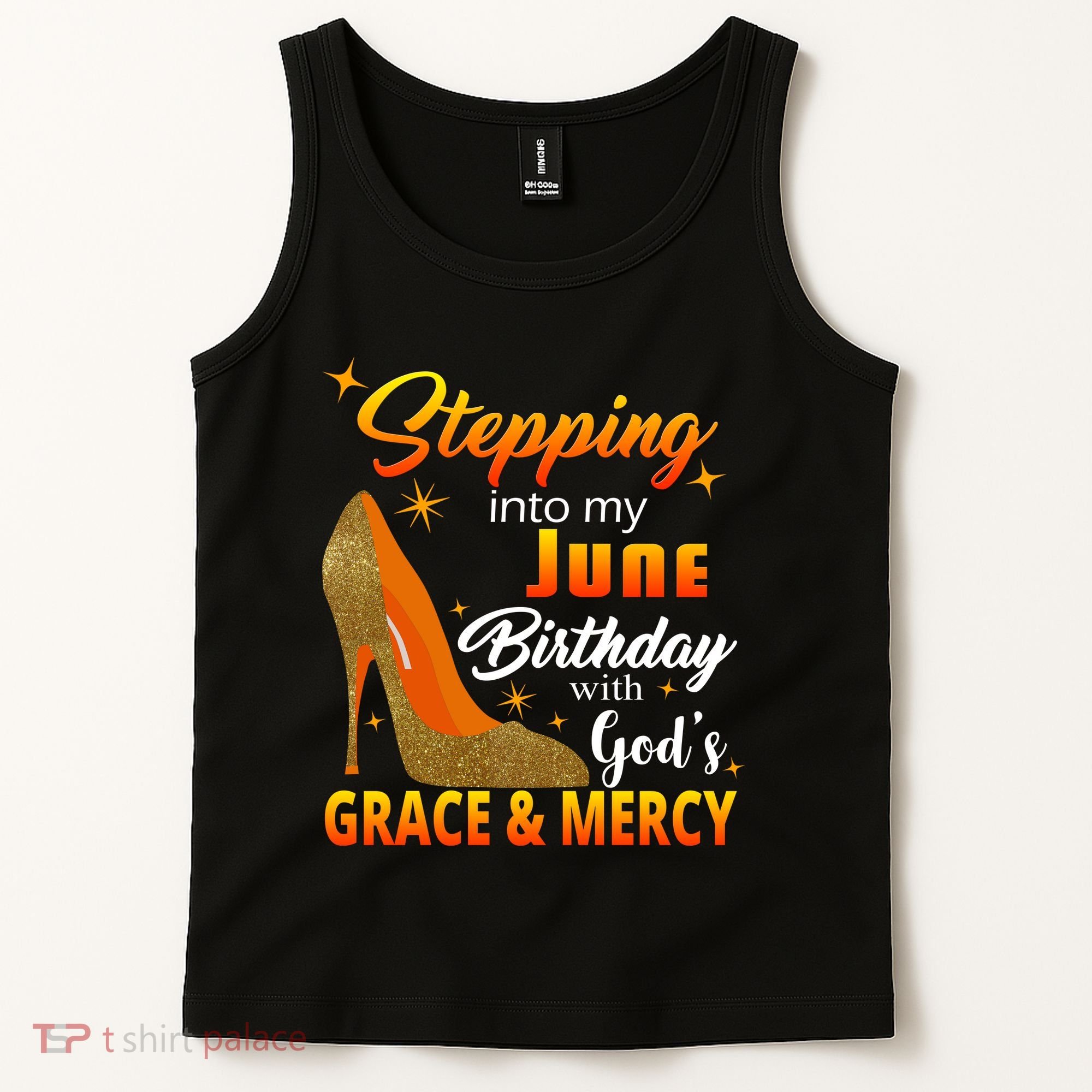 Stepping Into My June Birthday With God's Grace And Mercy Tank Top