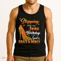 Stepping Into My June Birthday With God's Grace And Mercy Tank Top thumb 3