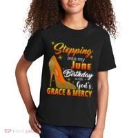 Stepping Into My June Birthday With God's Grace And Mercy Kids T-Shirt thumb 2