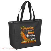 Stepping Into My June Birthday With God's Grace And Mercy Tote Bag thumb 2