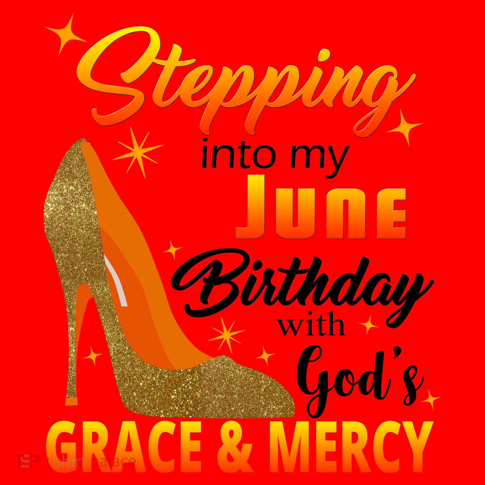 Stepping Into My June Birthday With God's Grace And Mercy Santa Hat