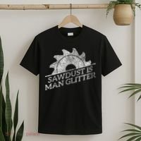 SAWDUST IS MAN GLITTER LUMBERJACK WOOD WORKER CARPENTER T-Shirt thumb 2