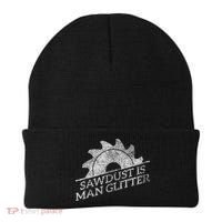 SAWDUST IS MAN GLITTER LUMBERJACK WOOD WORKER CARPENTER Beanie thumb 0