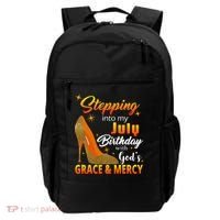 Stepping Into My July Birthday With God's Grace And Mercy Backpack thumb 0
