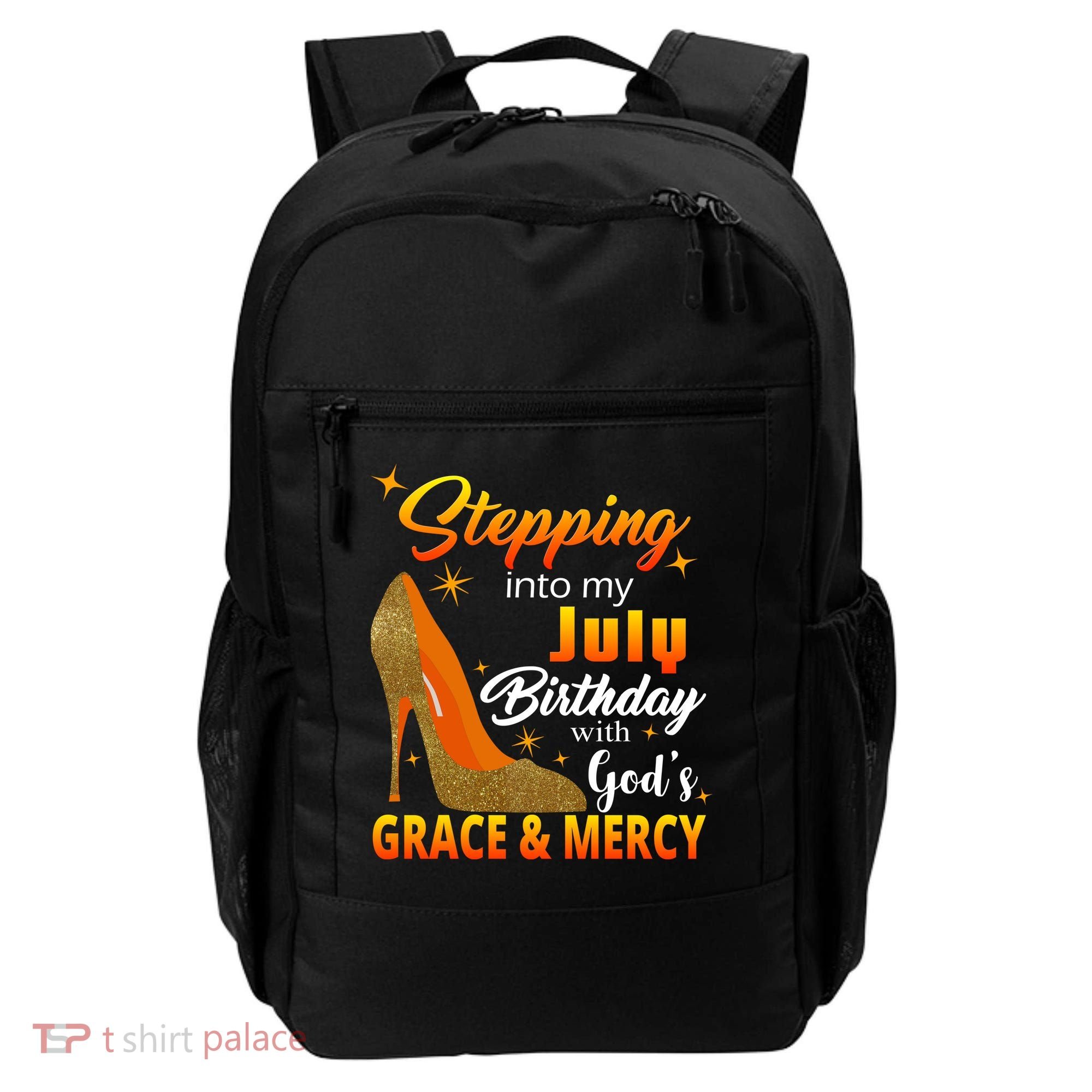 Stepping Into My July Birthday With God's Grace And Mercy Backpack