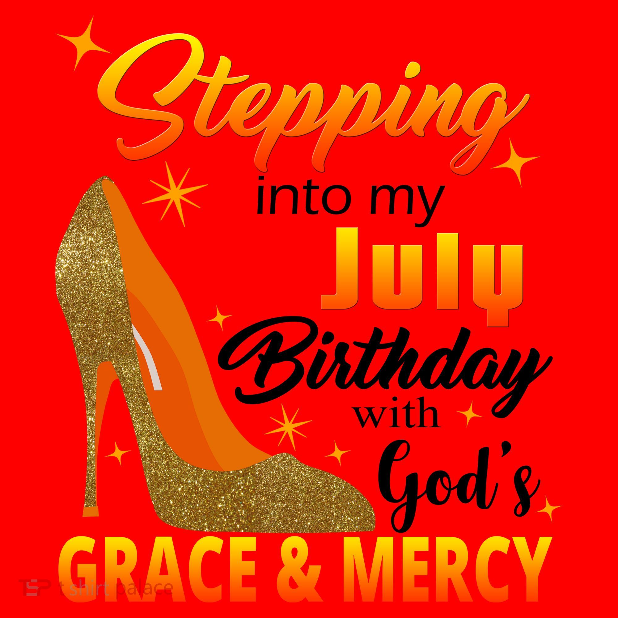 Stepping Into My July Birthday With God's Grace And Mercy Santa Hat