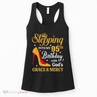Stepping Into My 95th Birthday Gift Women 95 Year Old Women's Tank Top thumb 0