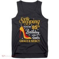 Stepping Into My 95th Birthday Gift Women 95 Year Old Tank Top thumb 0