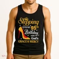 Stepping Into My 95th Birthday Gift Women 95 Year Old Tank Top thumb 3