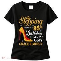 Stepping Into My 95th Birthday Gift Women 95 Year Old Women's T-Shirt thumb 0