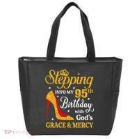 Stepping Into My 95th Birthday Gift Women 95 Year Old Tote Bag thumb 0