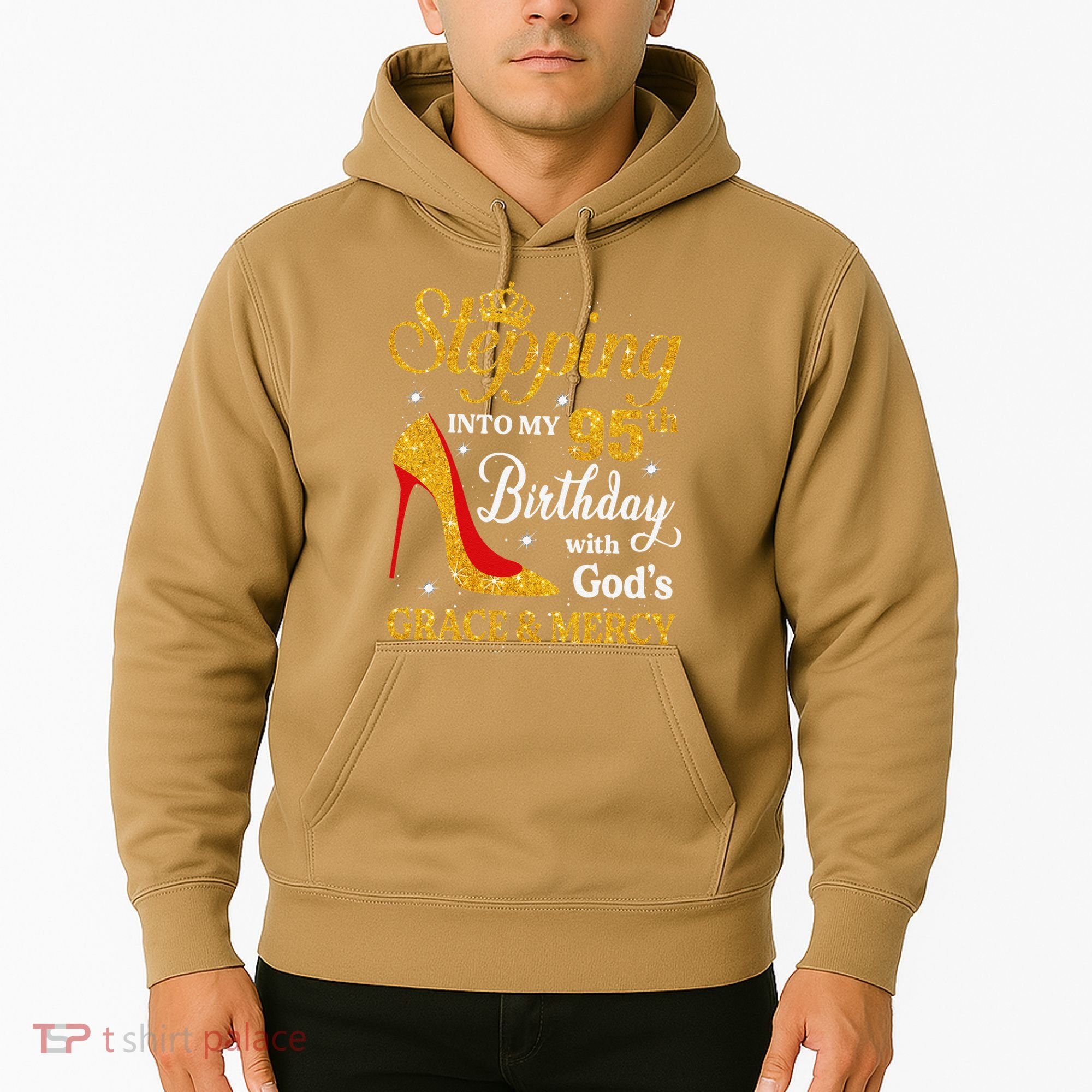 Stepping Into My 95th Birthday Gift Women 95 Year Old Hoodie