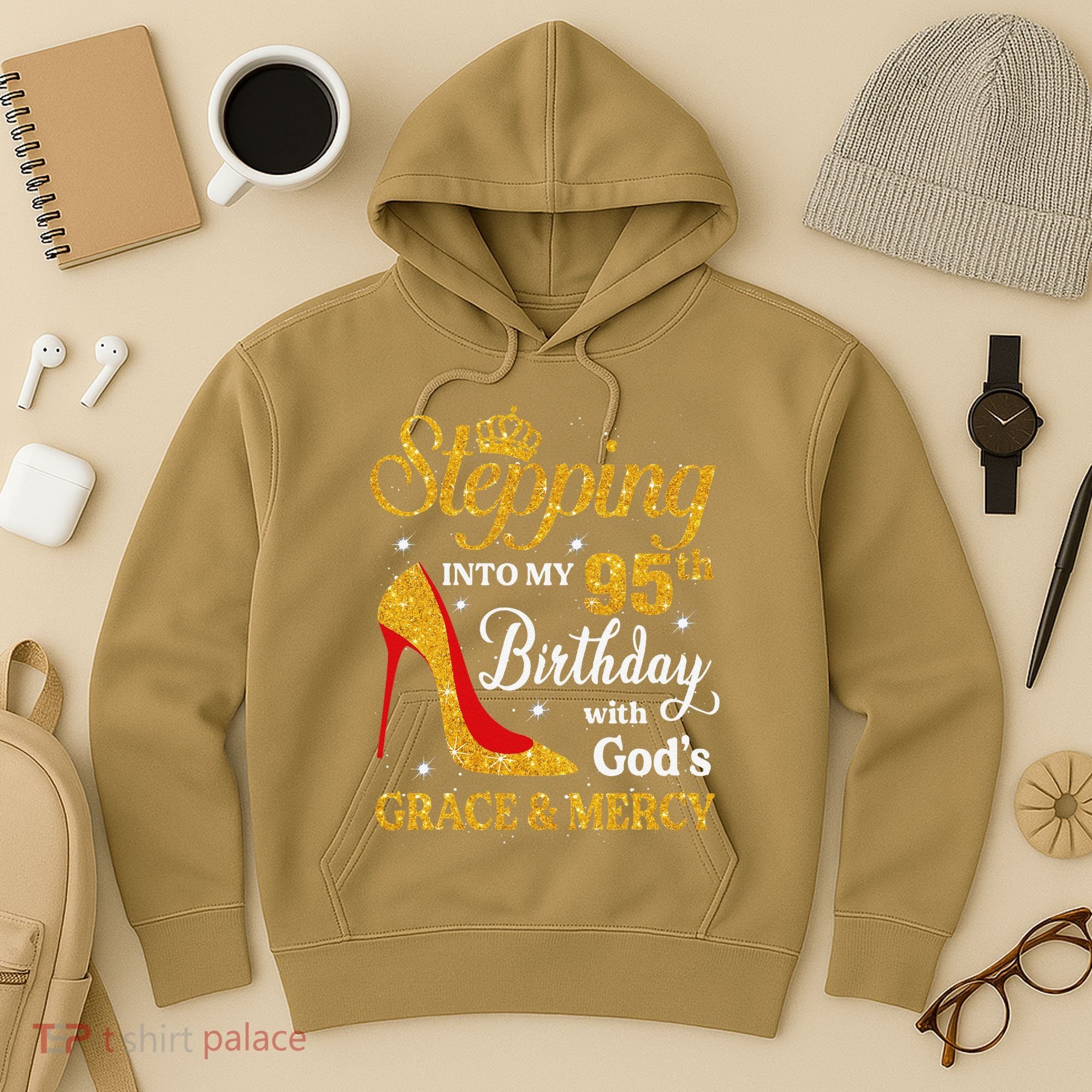 Stepping Into My 95th Birthday Gift Women 95 Year Old Hoodie