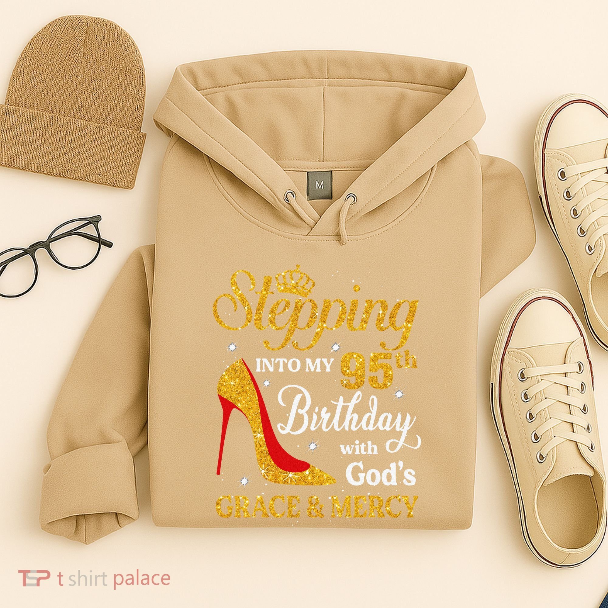 Stepping Into My 95th Birthday Gift Women 95 Year Old Hoodie
