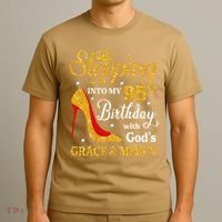 Stepping Into My 95th Birthday Gift Women 95 Year Old T-Shirt thumb 3