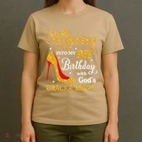 Stepping Into My 95th Birthday Gift Women 95 Year Old T-Shirt thumb 4