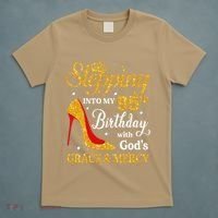 Stepping Into My 95th Birthday Gift Women 95 Year Old T-Shirt thumb 5