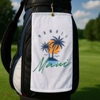 Summer In Maui Hawaii Golf Towel thumb 2