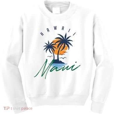 Summer In Maui Hawaii Kids Sweatshirt