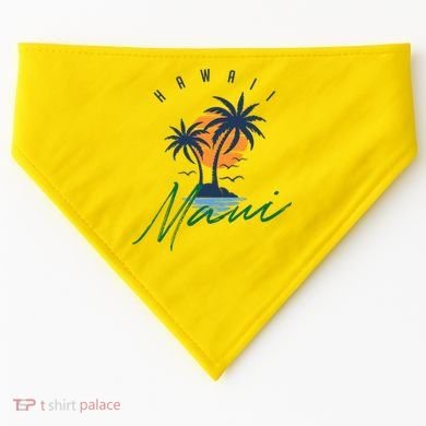 Summer In Maui Hawaii USA-Made Doggie Bandana
