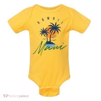 Summer In Maui Hawaii Baby Bodysuit
