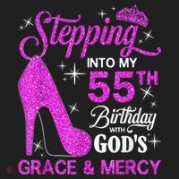 Stepping Into My 55th Birthday With God's Grace And Mercy Beanie thumb 2
