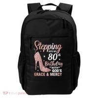 Stepping Into My 80th Birthday 80 Year Old Bday Backpack thumb 0