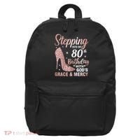 Stepping Into My 80th Birthday 80 Year Old Bday 16 in Basic Backpack thumb 0