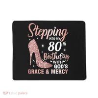 Stepping Into My 80th Birthday 80 Year Old Bday Mousepad thumb 0