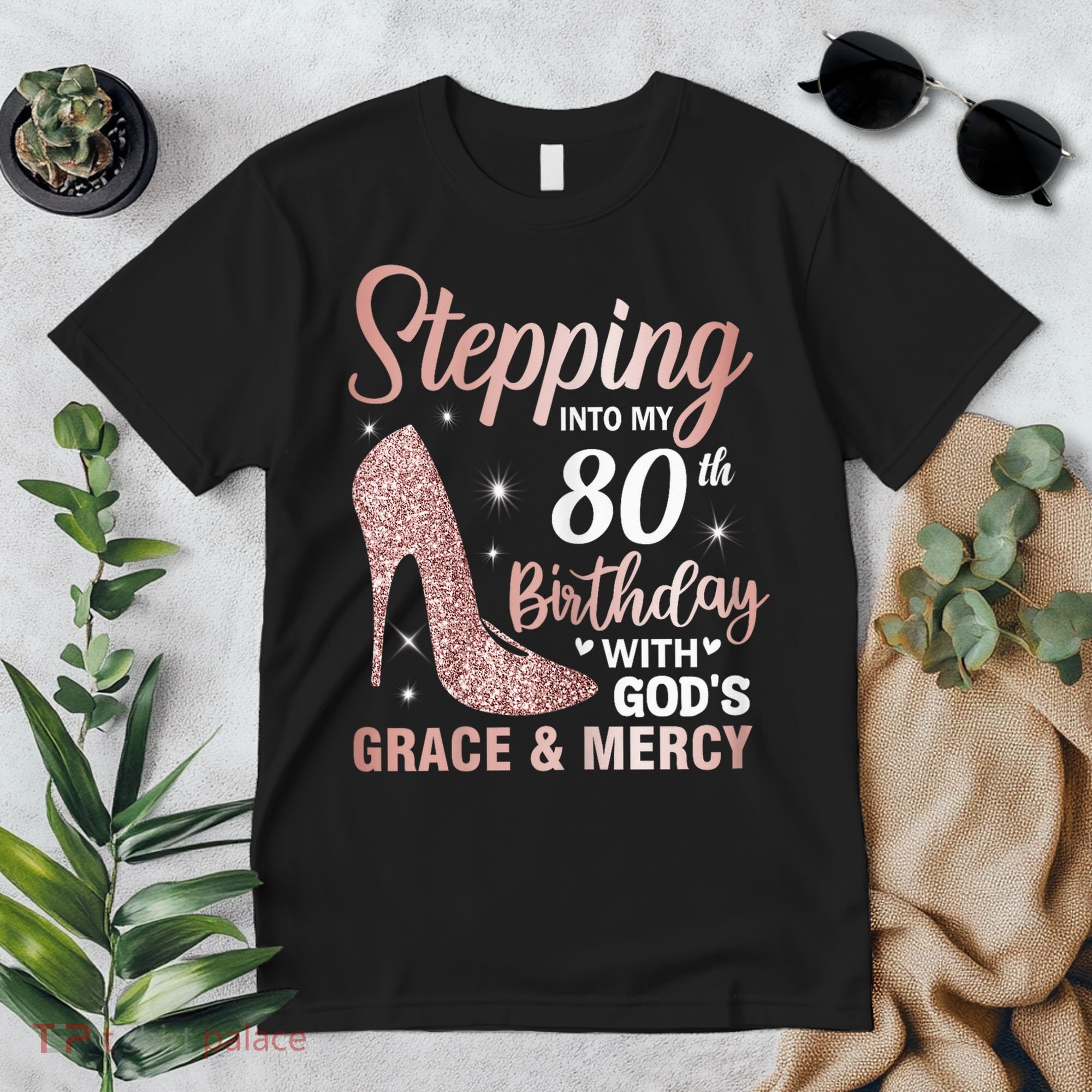 Stepping Into My 80th Birthday 80 Year Old Bday Premium T-Shirt