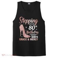 Stepping Into My 80th Birthday 80 Year Old Bday PosiCharge Competitor Tank thumb 0