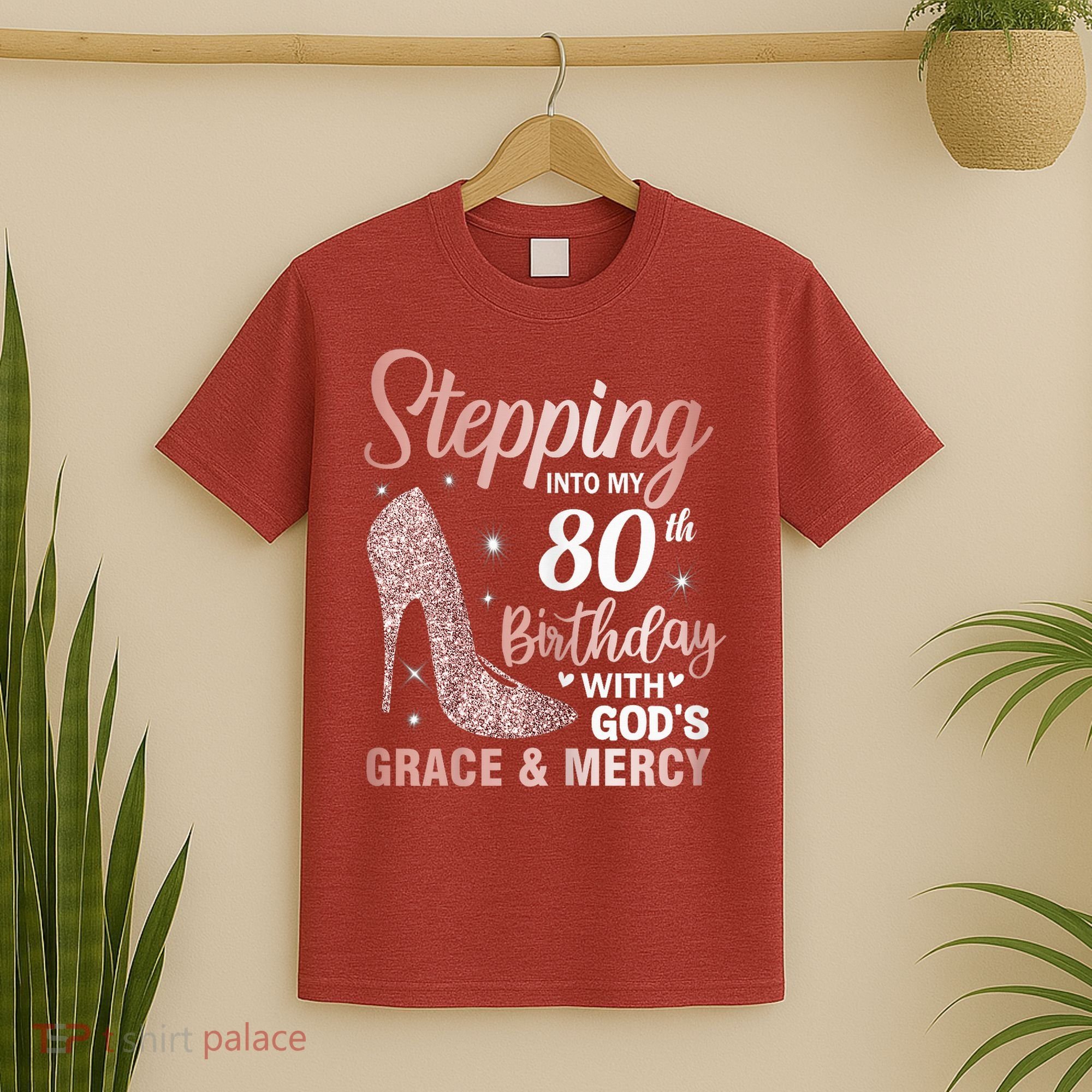 Stepping Into My 80th Birthday 80 Year Old Bday T-Shirt