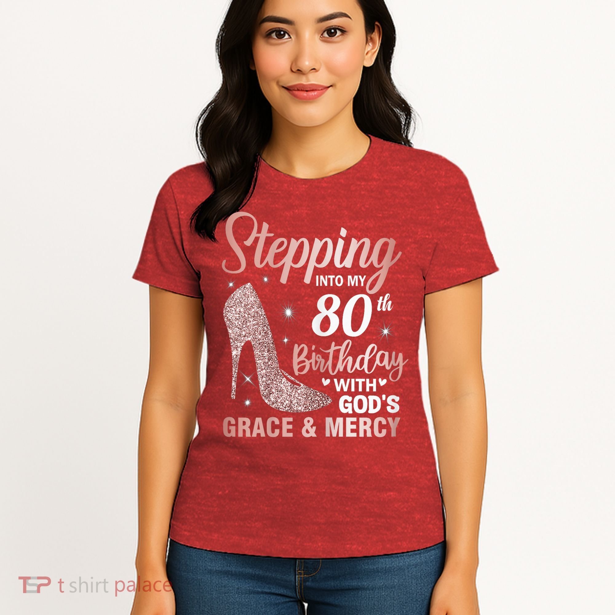 Stepping Into My 80th Birthday 80 Year Old Bday Women's T-Shirt