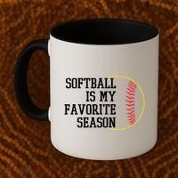 Softball Is My Favorite Season Coffee Mug thumb 2
