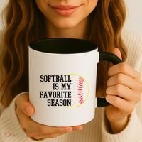 Softball Is My Favorite Season Coffee Mug thumb 3